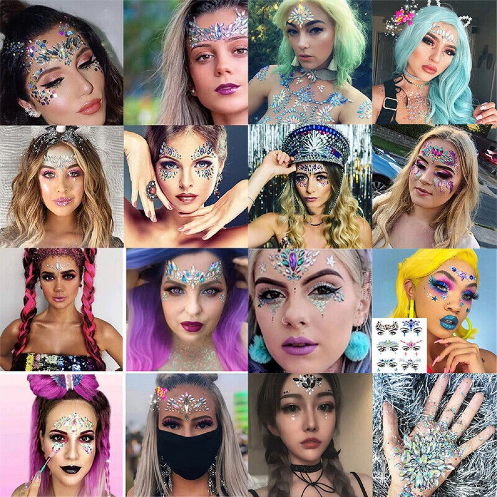 Разное - Стразы в виде маски котенка Animal Rhinestone Stick-On Jewels 4