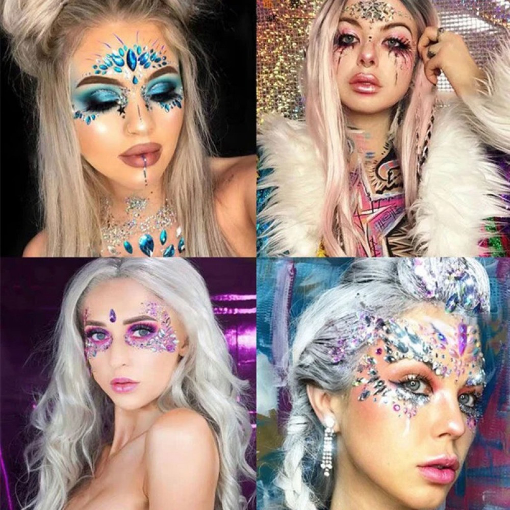 Разное - Стразы в виде маски котенка Animal Rhinestone Stick-On Jewels 5