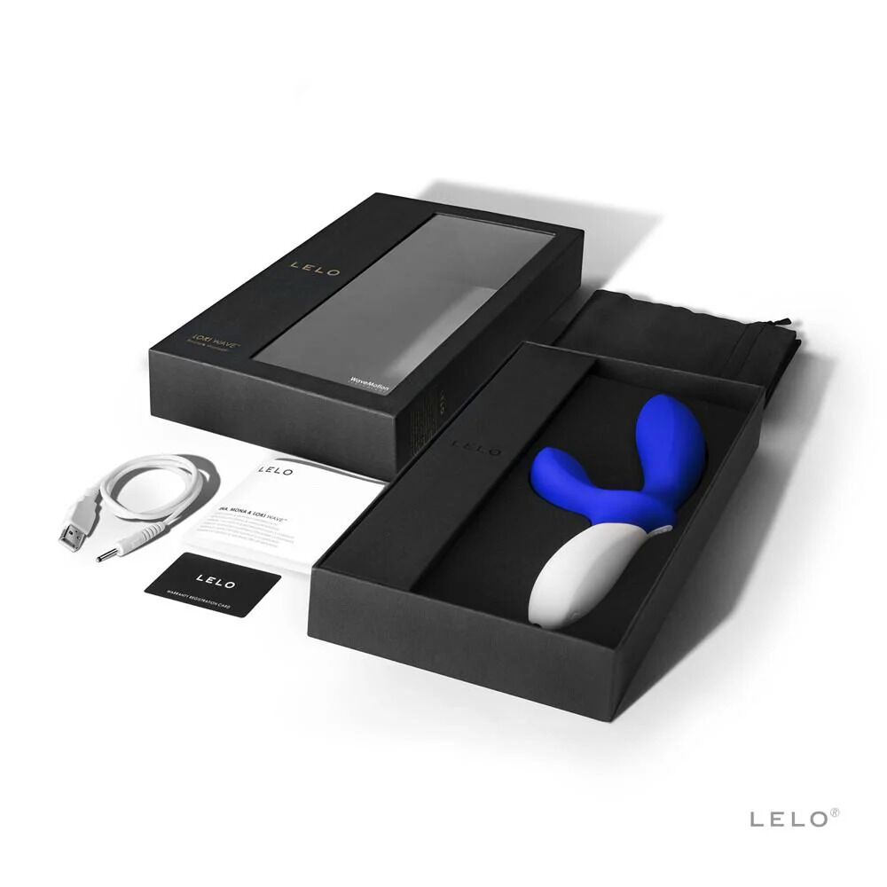 Массажёры простаты с вибрацией - Массажер простаты LELO Loki Wave Federal Blue, 2 мотора, манящее движение + стимуляция промежности 4