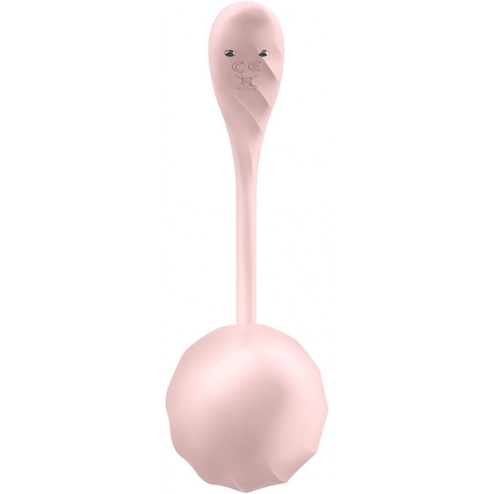 Виброяйцо - Виброяйцо Satisfyer Ribbed Petal Connect App Rose 3