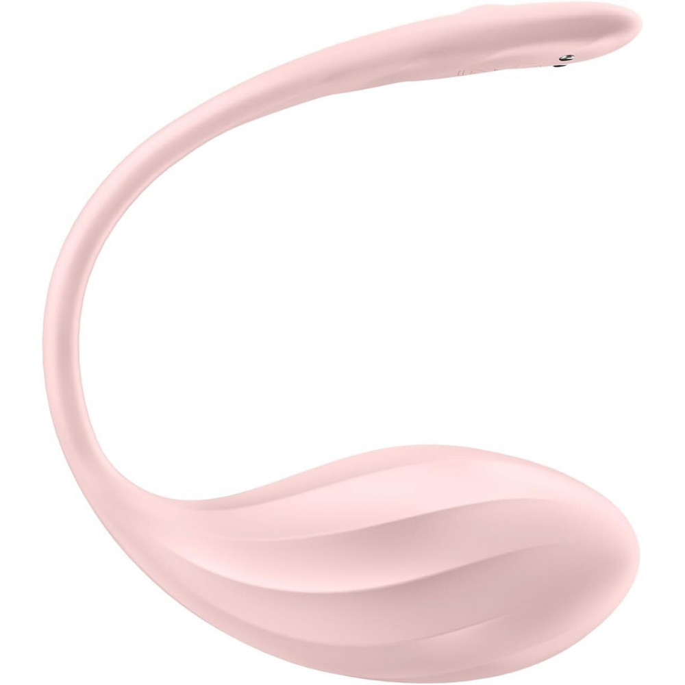 Виброяйцо - Виброяйцо Satisfyer Ribbed Petal Connect App Rose 2