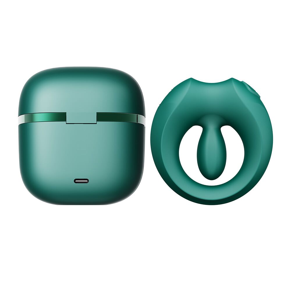 Эрекционные кольца с вибрацией - Эрекционное кольцо Zalo Apis Turquoise Green 17