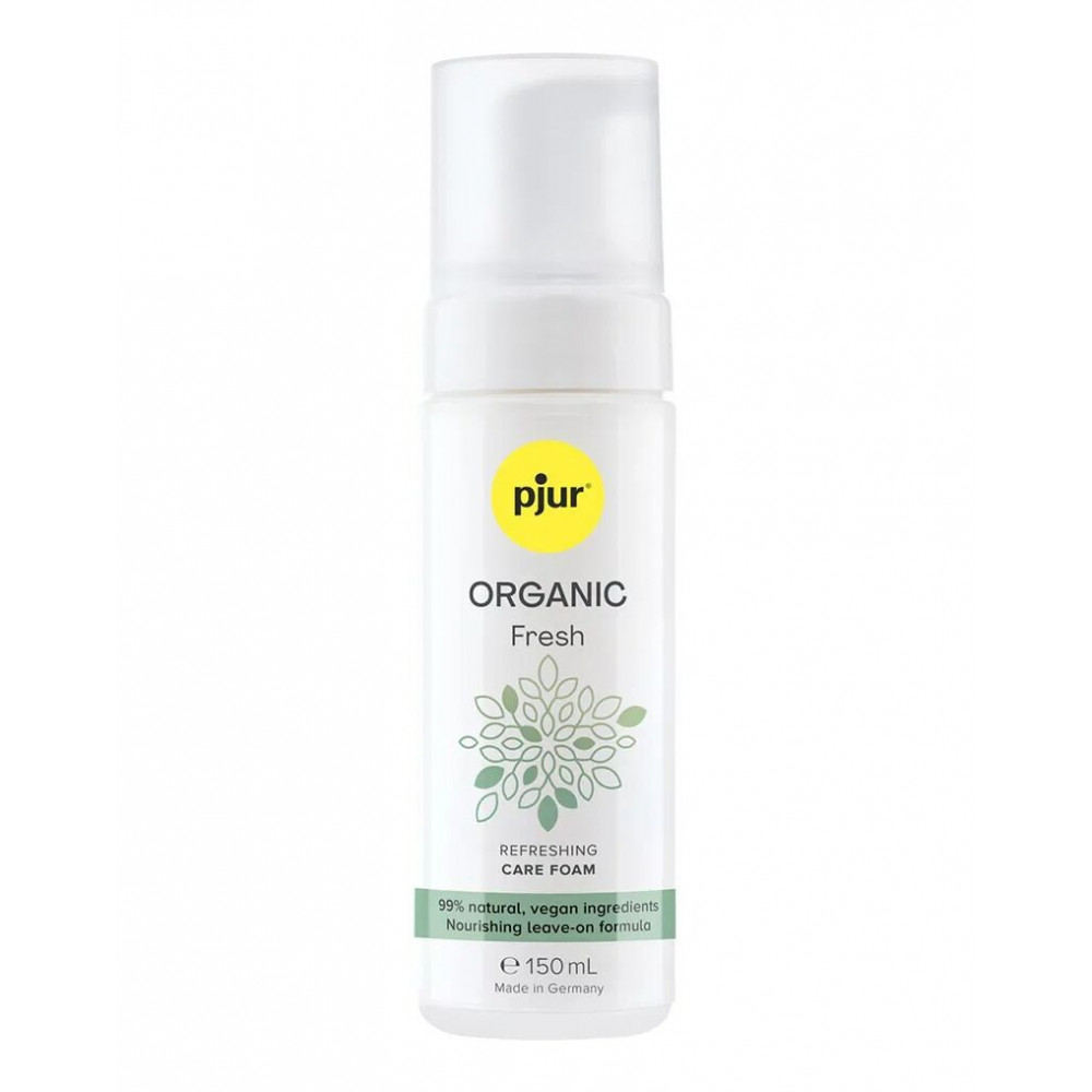 Лубриканты - Органическая пена для интимной гигиены pjur ORGANIC Fresh 150 мл, освежающая