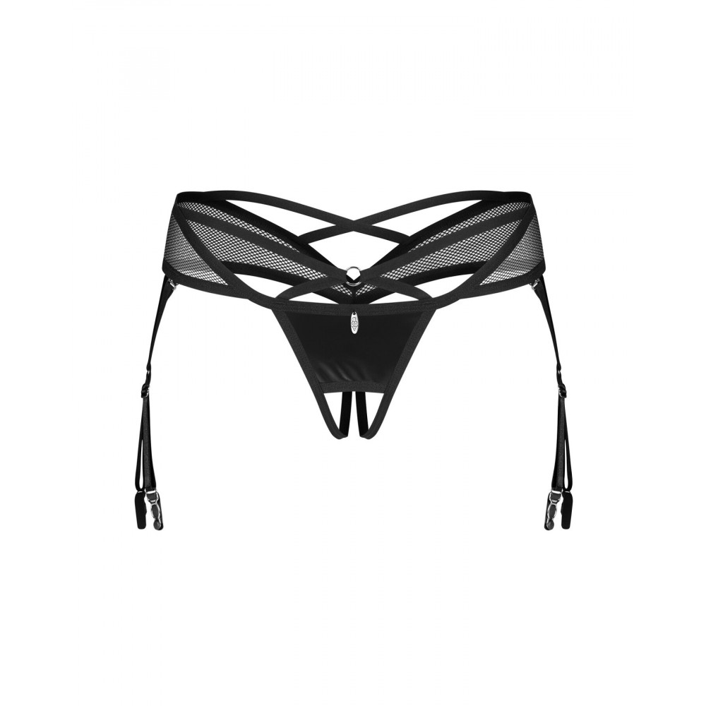 Женское эротическое белье - Трусики Obsessive Dominna crotchless thong S/M 2