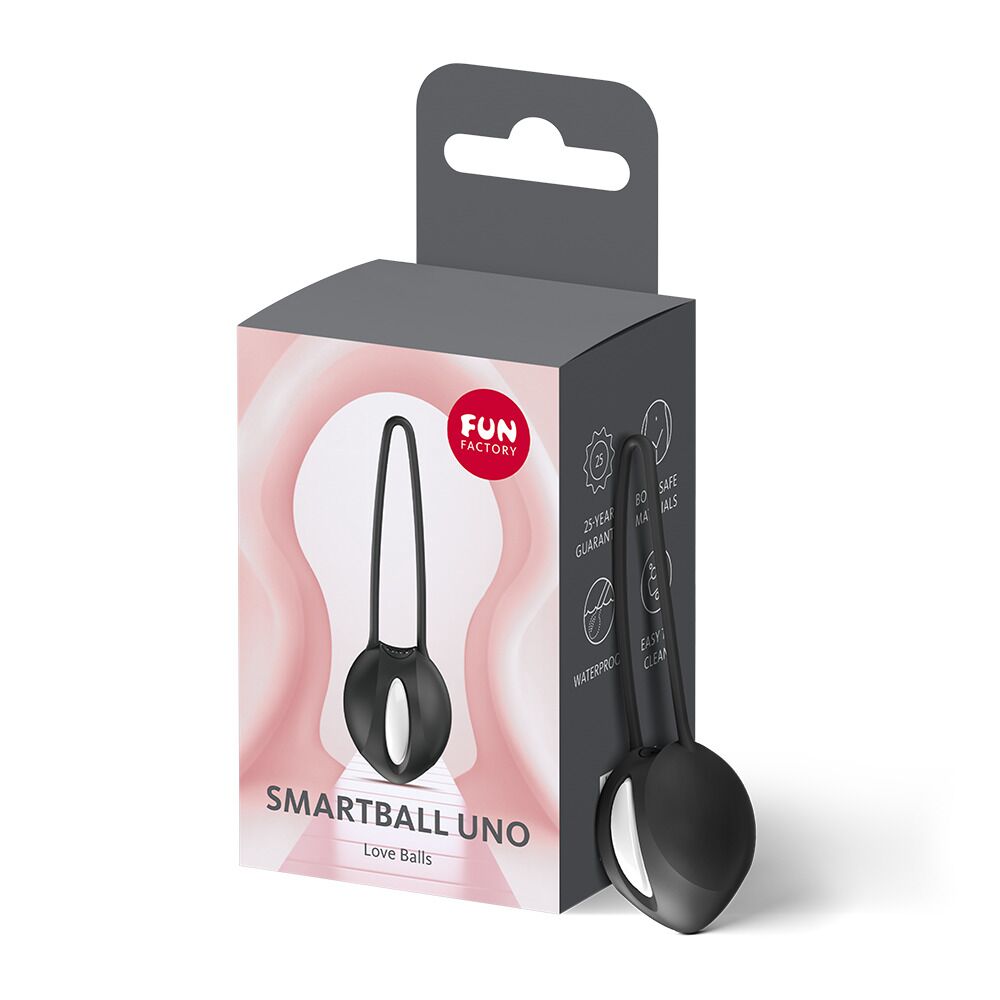 Вагінальні кульки та тренажери - Вагінальна кулька Fun Factory SMARTBALL UNO Black, одинарна, діаметр 3,6 см 6