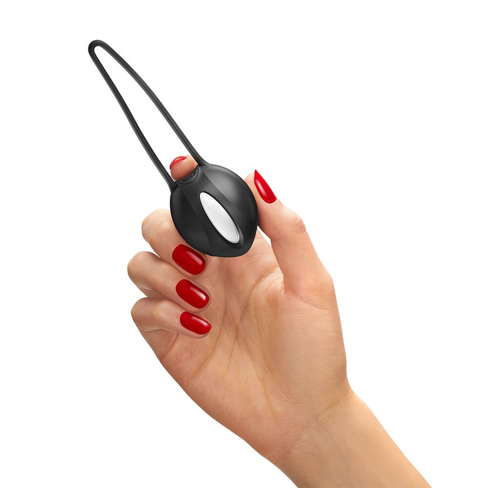 Вагінальні кульки та тренажери - Вагінальна кулька Fun Factory SMARTBALL UNO Black, одинарна, діаметр 3,6 см 5