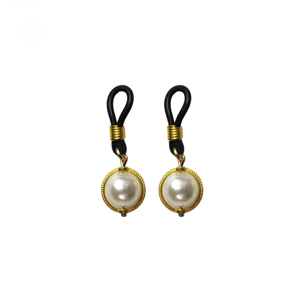  - Прикраса на соски Art of Sex - Golden Night, колір білий