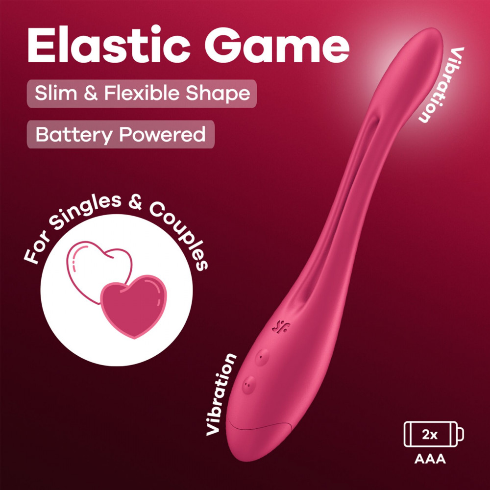 Игрушки для пар - Универсальный гибкий вибратор для пар Satisfyer Elastic Game Battery Series 5