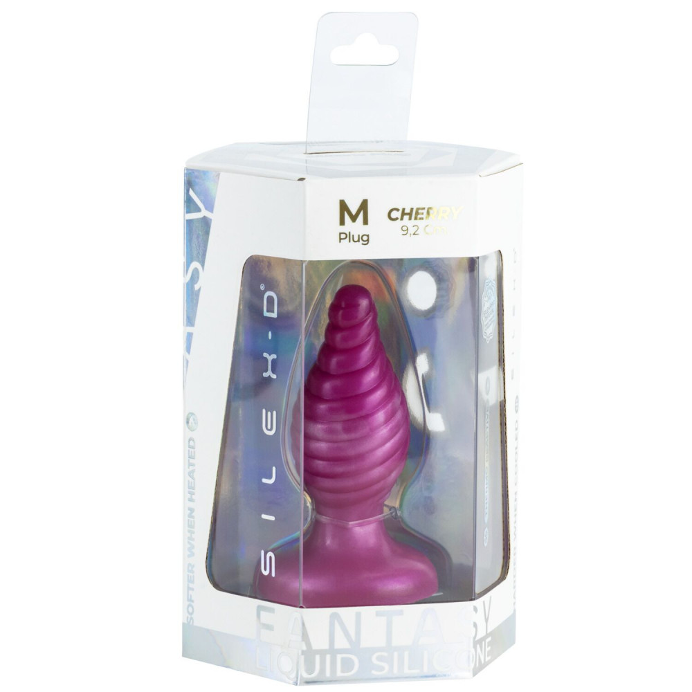 Анальные игрушки без вибрации - Анальная пробка SilexD Fantasy - Cherry M Plug 4