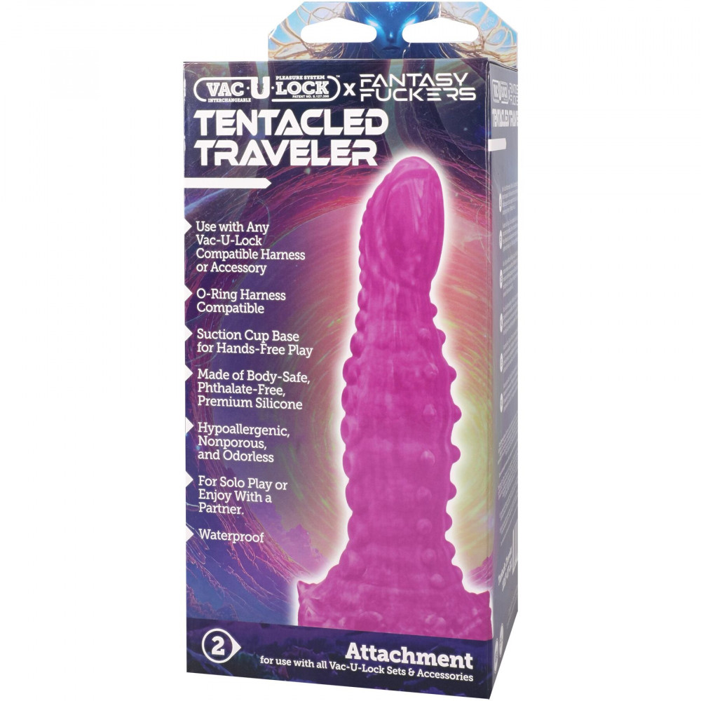 Фалоімітатор - Фентезійний фалоімітатор Doc Johnson Vac-U-Lock x Fantasy Fuckers Tentacled Traveler 5