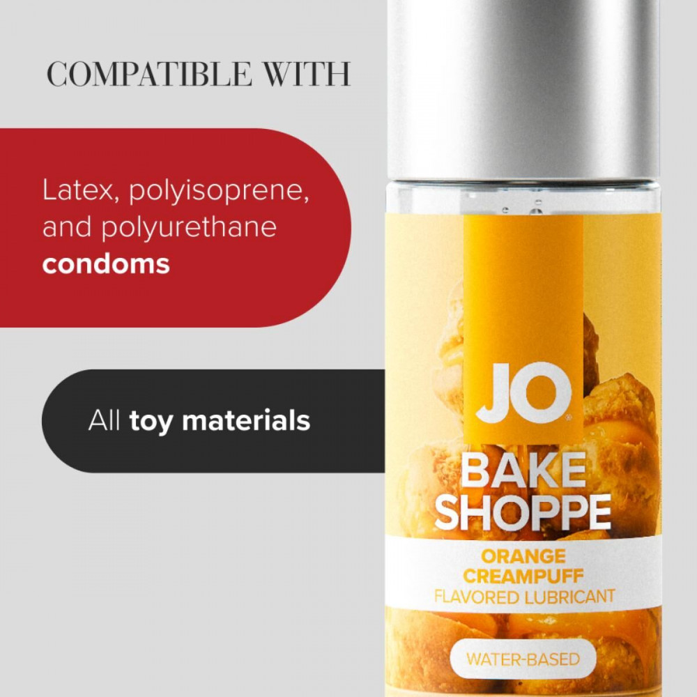 Оральні змазки - Лубрикант на водній основі JO Bake Shoppe - Orange Creampuff 60 мл, без цукру та парабенів 2