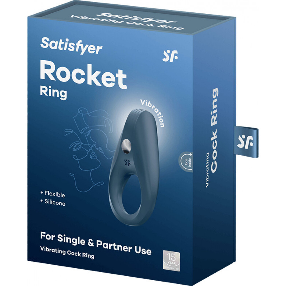 Разное - Эрекционное виброкольцо Satisfyer Rocket Ring синее 4