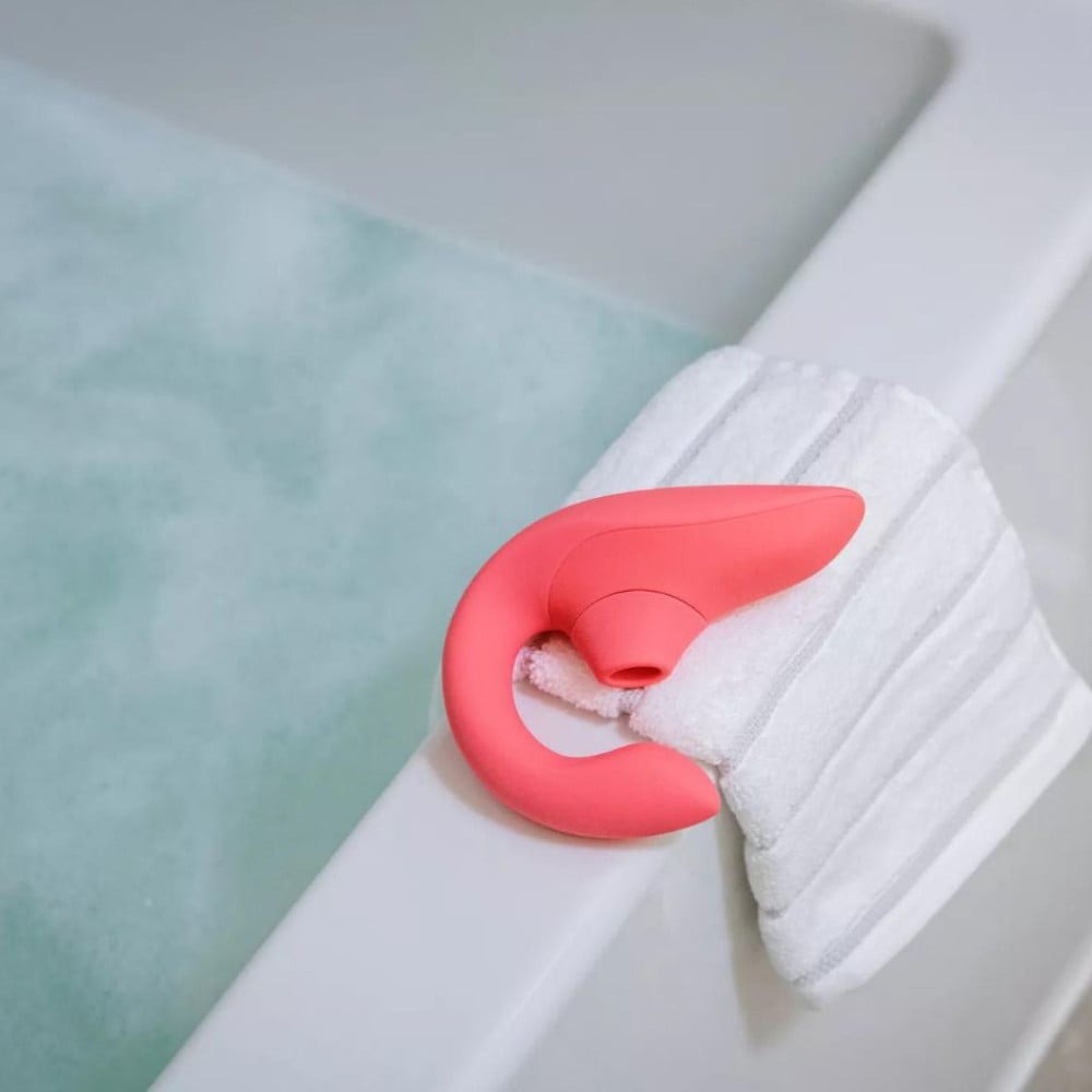 Вакуумный вибратор - Стимулятор точки G и клитора Womanizer Blend Rose вакуум и вибрация, нежно-розовый 8