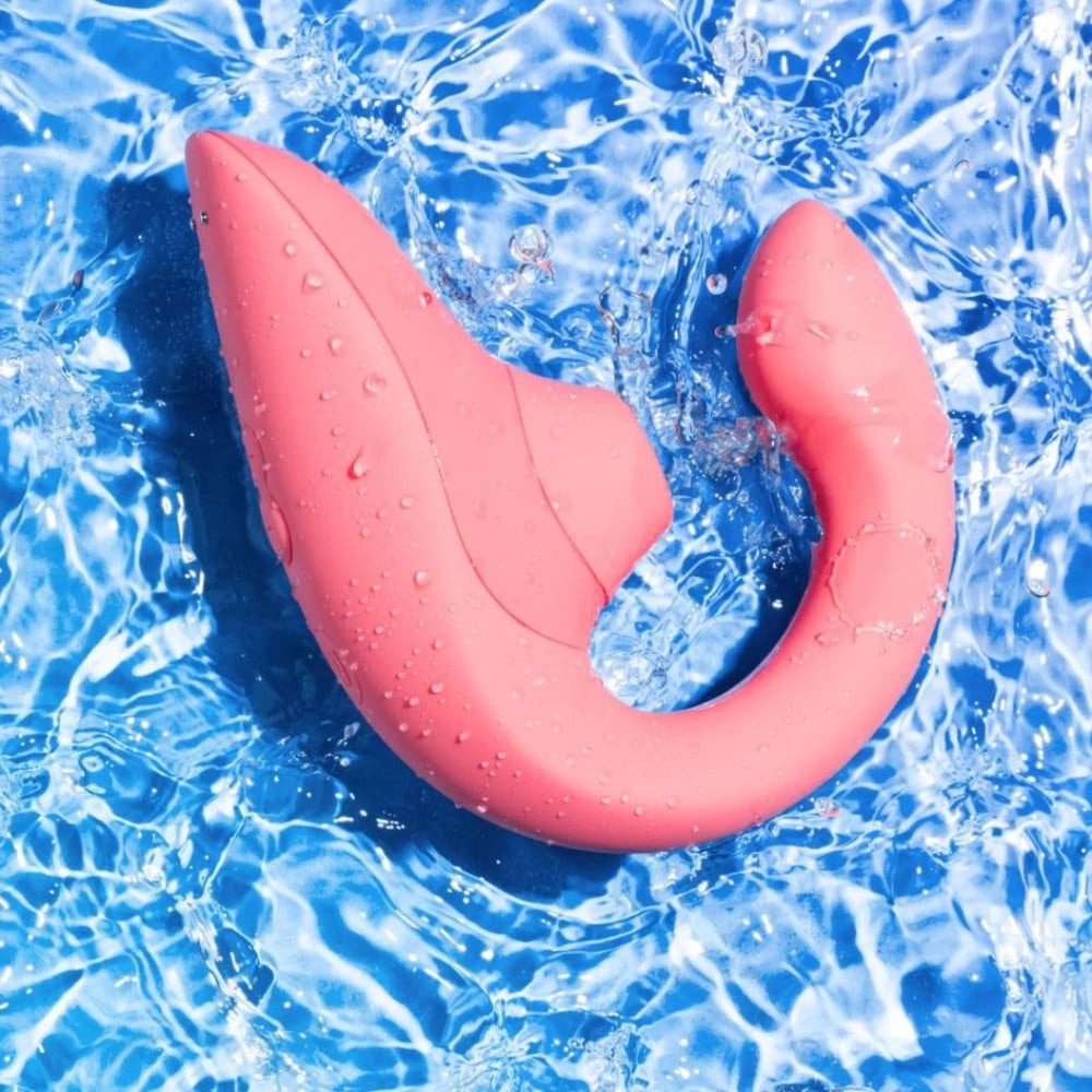 Вакуумный вибратор - Стимулятор точки G и клитора Womanizer Blend Rose вакуум и вибрация, нежно-розовый 7