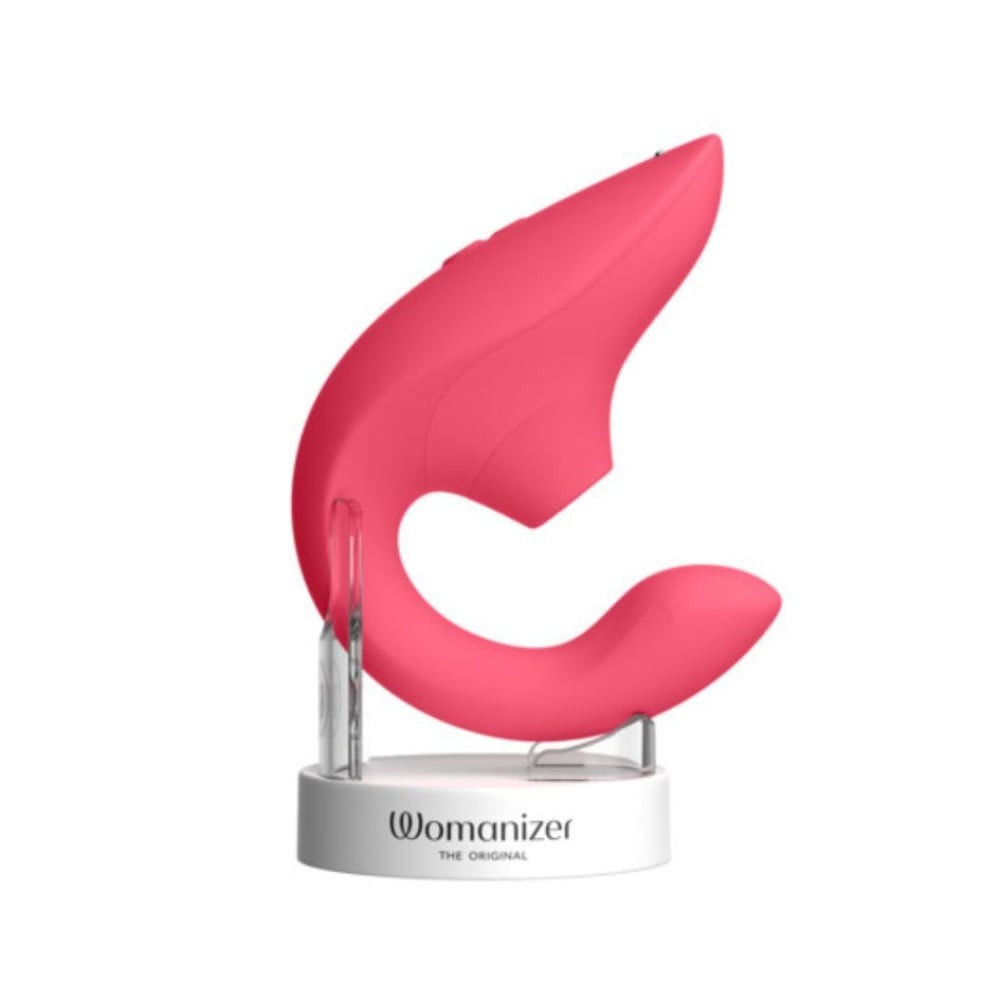 Вакуумный вибратор - Стимулятор точки G и клитора Womanizer Blend Rose вакуум и вибрация, нежно-розовый 6