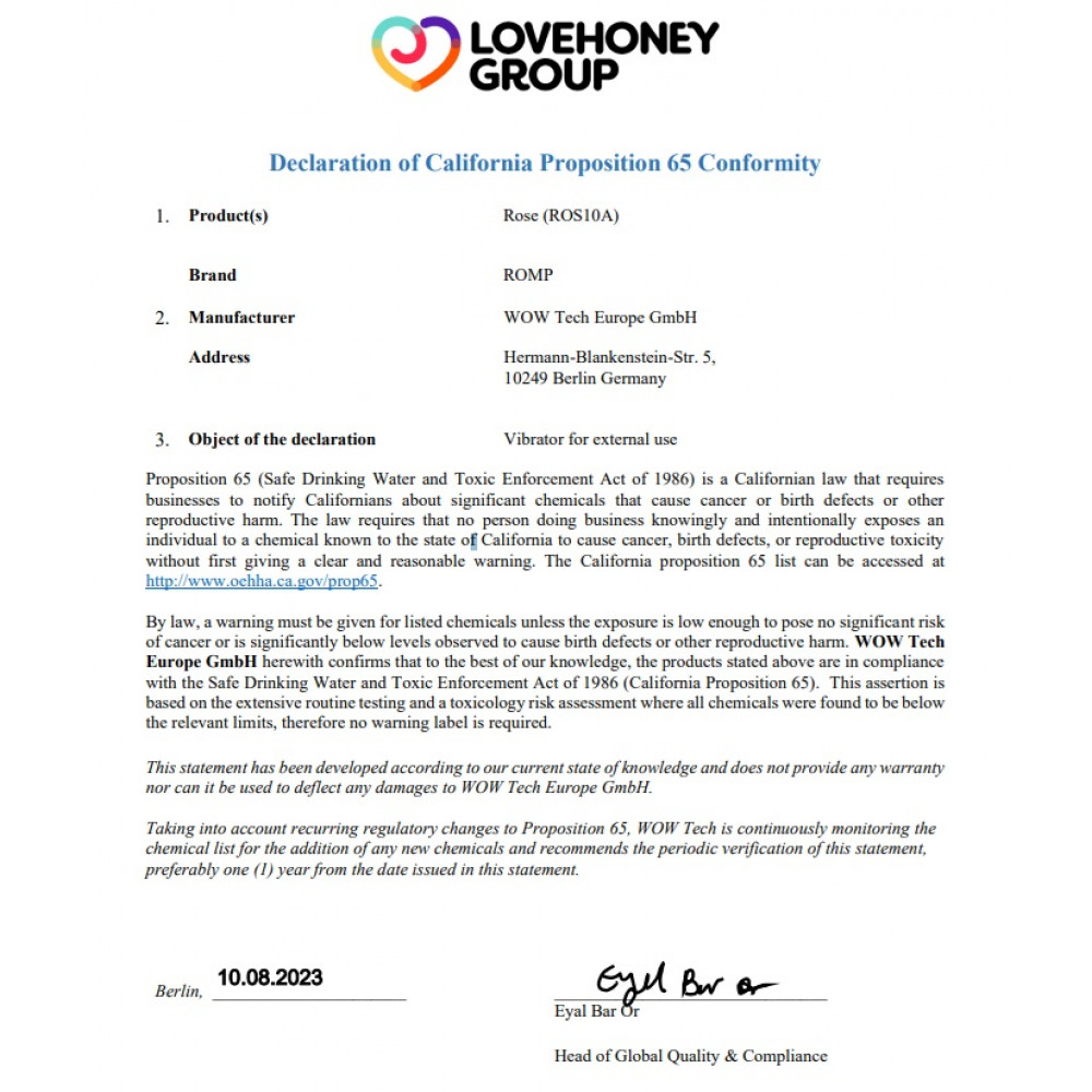 Різне - Вакуумний кліторальний стимулятор Romp Rose, що перезаряджається, у вигляді бутона троянди, рожевий 12