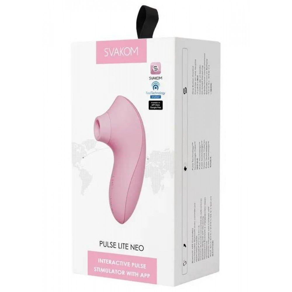 Секс игрушки - Вакуумный стимулятор клитора Pulse Lite Neo Svakom, силиконовый, розовый 1