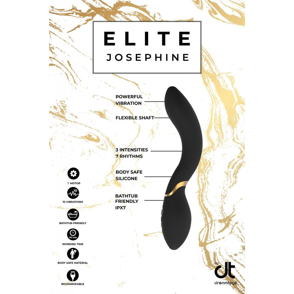  - Вибромассажер для точки G Dream Toys Elite Josephine черный 8