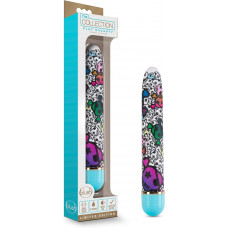 Вибромассажер ,,Дамский пальчик,, с ярким принтом Blush The Collection Play Naughty голубой