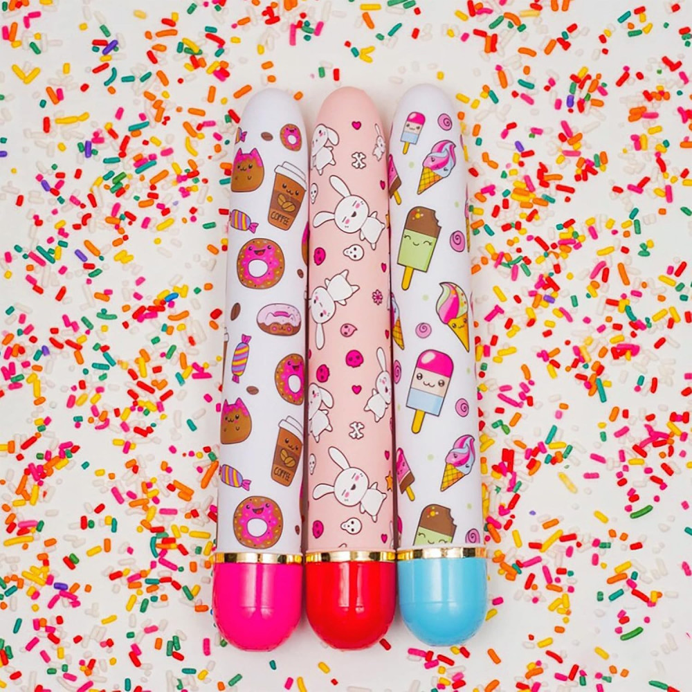 Разное - Вибромассажер ,,Дамский пальчик,, с ярким принтом Blush The Collection Play Naughty голубой 5