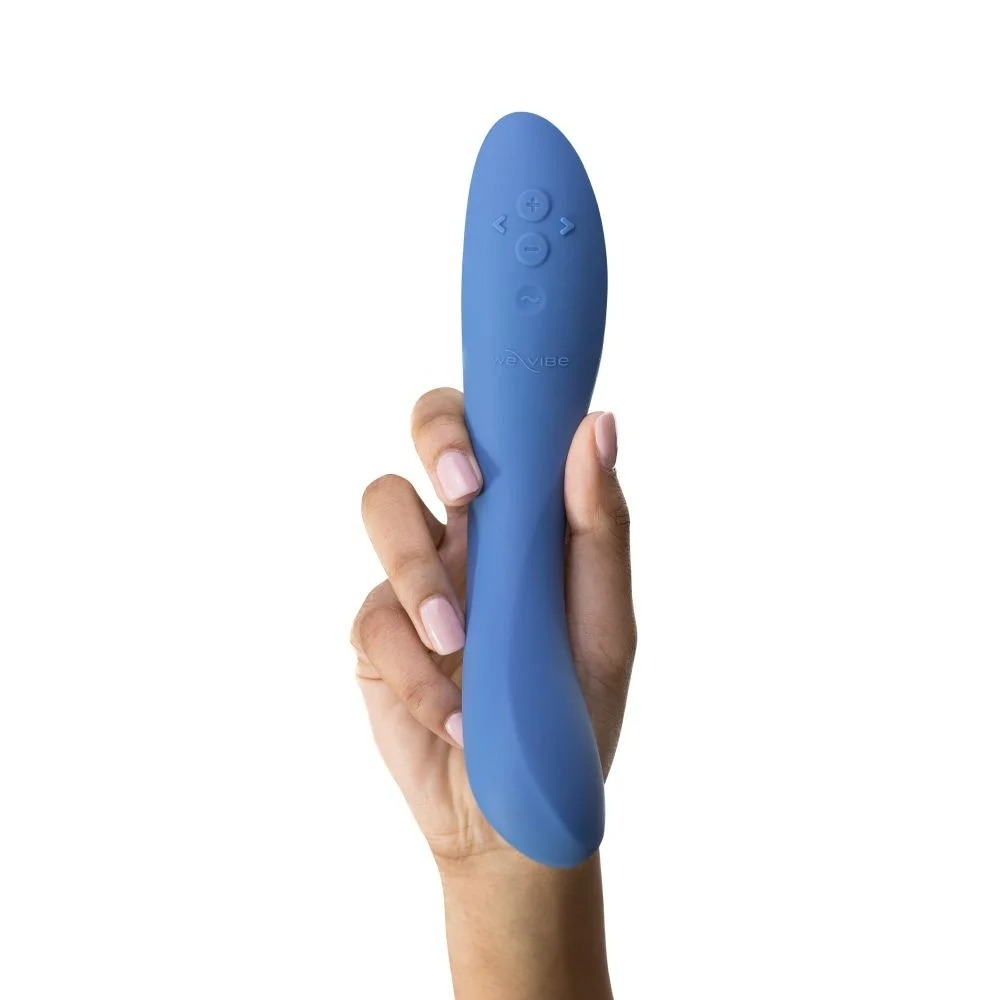 Вибраторы We-Vibe - Вибратор для точки G Rave 2 We-Vibe, силиконовый, синий, 19.3 х 3 см 5