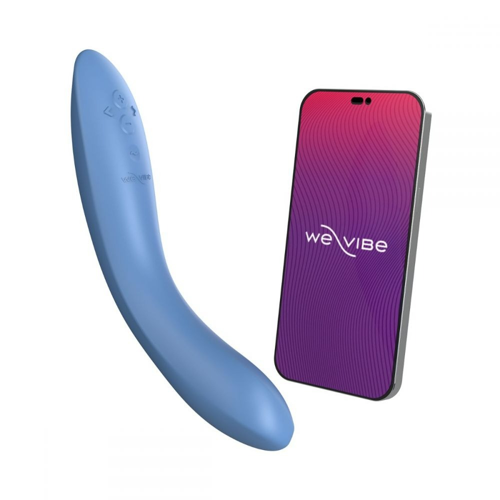 Вибраторы We-Vibe - Вибратор для точки G Rave 2 We-Vibe, силиконовый, синий, 19.3 х 3 см 12