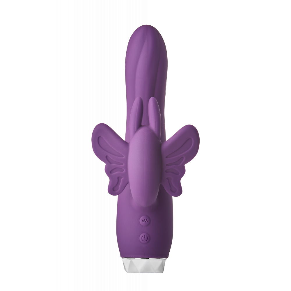 Разное - Вибратор-кролик в виде Бабочки Dream Toys Flirts Butterfly, фиолетовый, 17 х 3 см 1