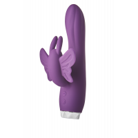 Вібратор-кролик у вигляді Метелики Dream Toys Flirts Butterfly, фіолетовий, 17 х 3 см
