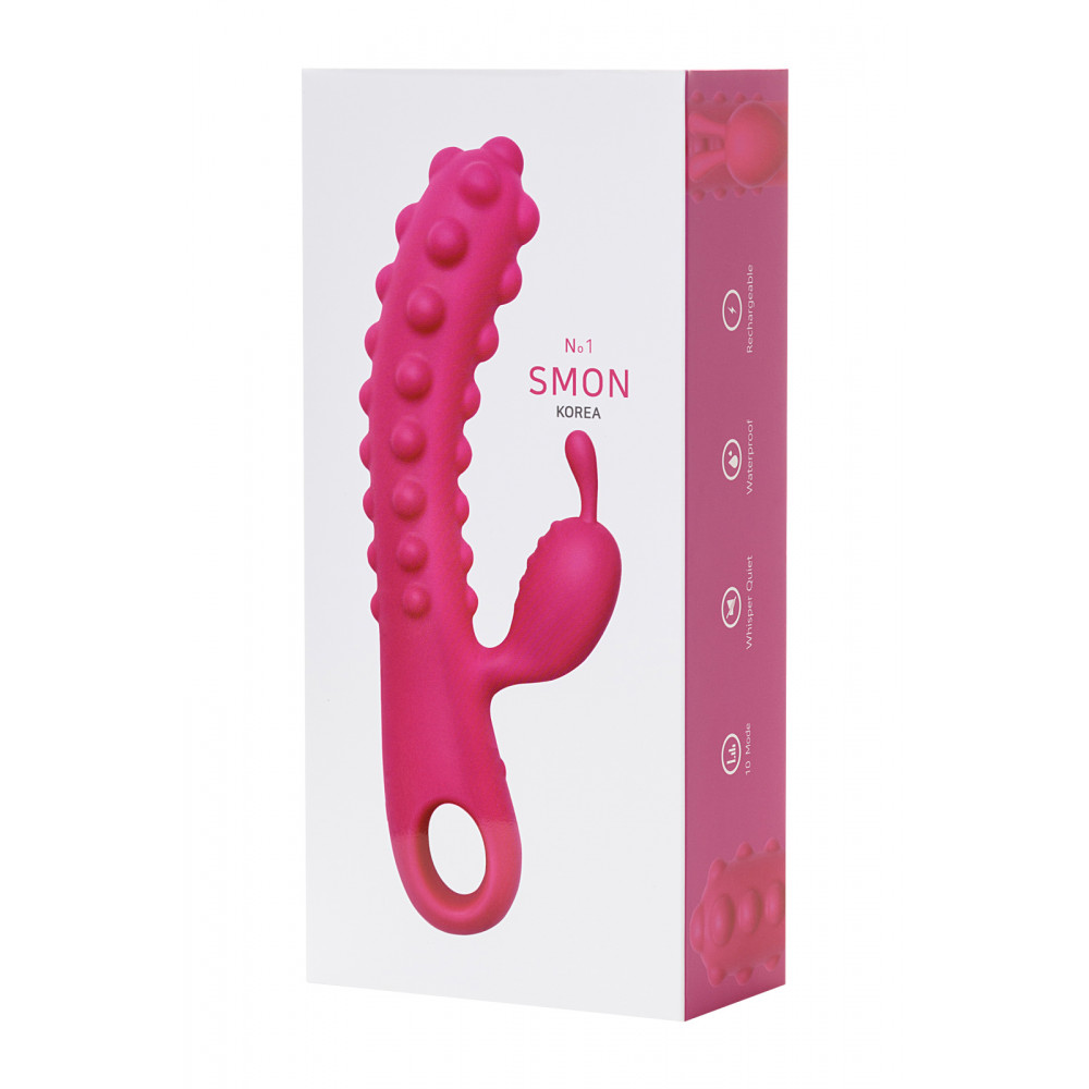 Секс игрушки - Вибратор-кролик со стимулирующими шариками, Kokos SMON No. 1, розовый 12