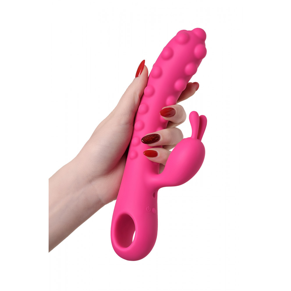 Секс игрушки - Вибратор-кролик со стимулирующими шариками, Kokos SMON No. 1, розовый 8