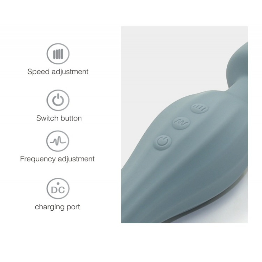  - Вібратор мікрофон Sweet Em Velvet Lure, 28 режимів вібрації, зелений 4