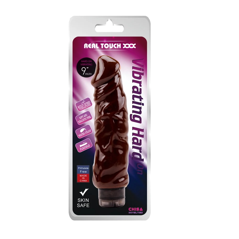 - Реалистичный вибратор большого размера Chisa Real Touch XXX Vibration Hard On, коричневый 5