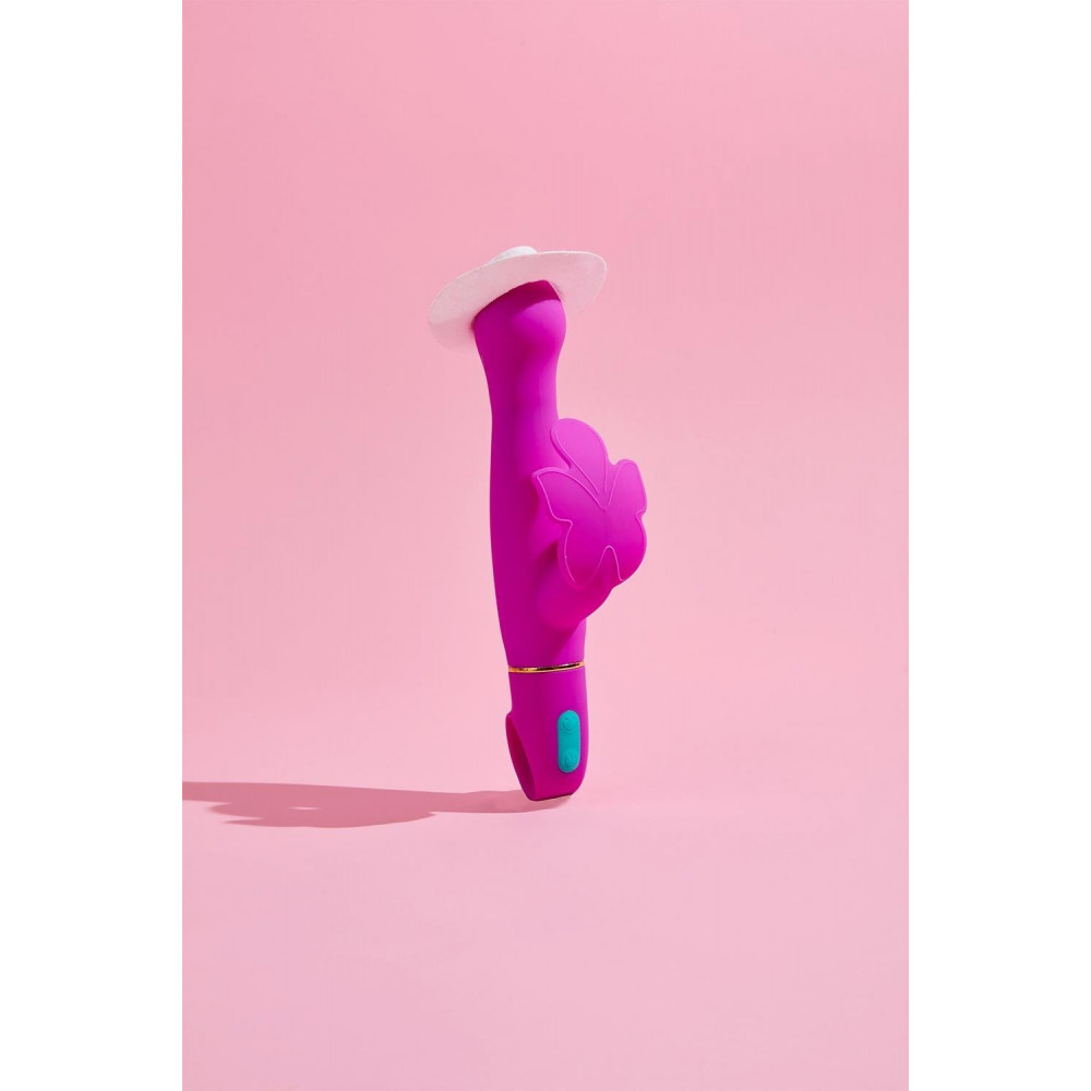- Вибратор с клиторальным отростком в виде бабочки Blush Aria Naugnty AF розовый 5