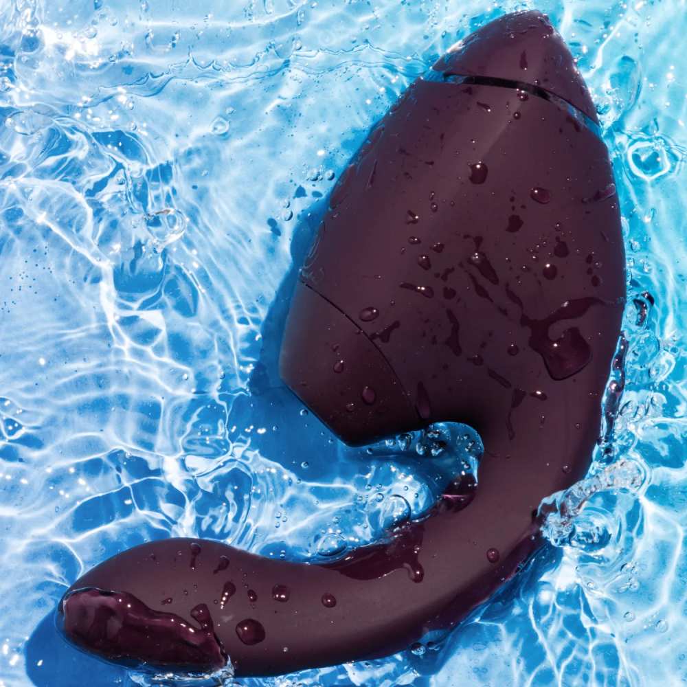 Вакуумний вібратор - Вібратор-стимулятор вакуумний Womanizer Next Duo Dark Purple для точки G, фіолетовий 33