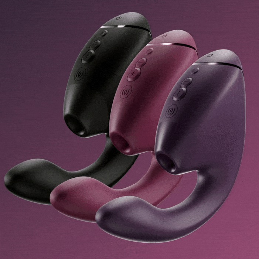 Вакуумний вібратор - Вібратор-стимулятор вакуумний Womanizer Next Duo Dark Purple для точки G, фіолетовий 9