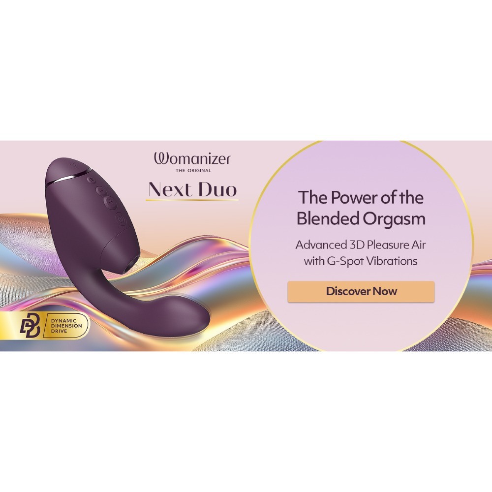 Вакуумний вібратор - Вібратор-стимулятор вакуумний Womanizer Next Duo Dark Purple для точки G, фіолетовий 8