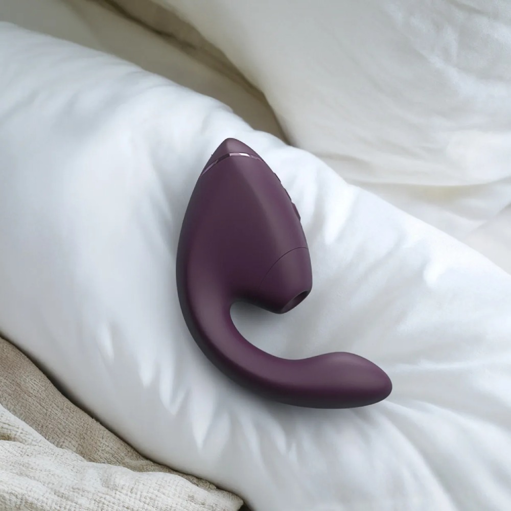 Вакуумний вібратор - Вібратор-стимулятор вакуумний Womanizer Next Duo Dark Purple для точки G, фіолетовий 34