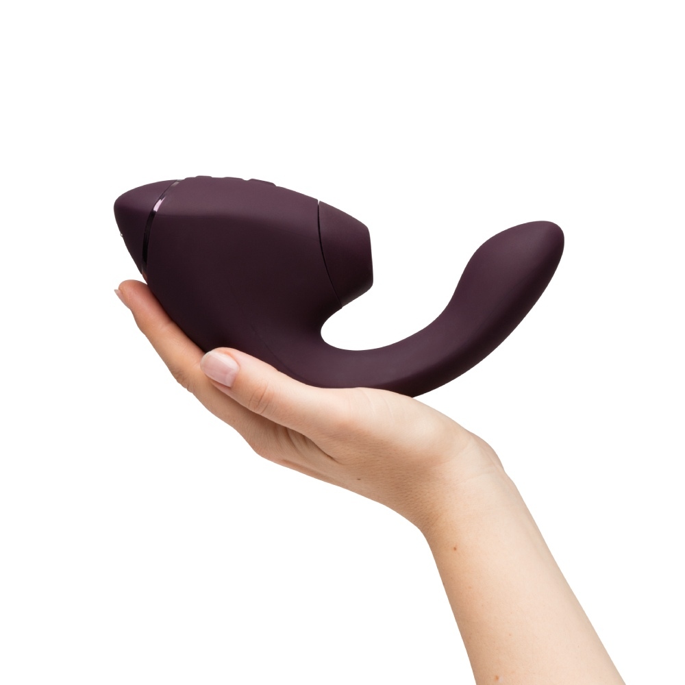 Вакуумний вібратор - Вібратор-стимулятор вакуумний Womanizer Next Duo Dark Purple для точки G, фіолетовий 56