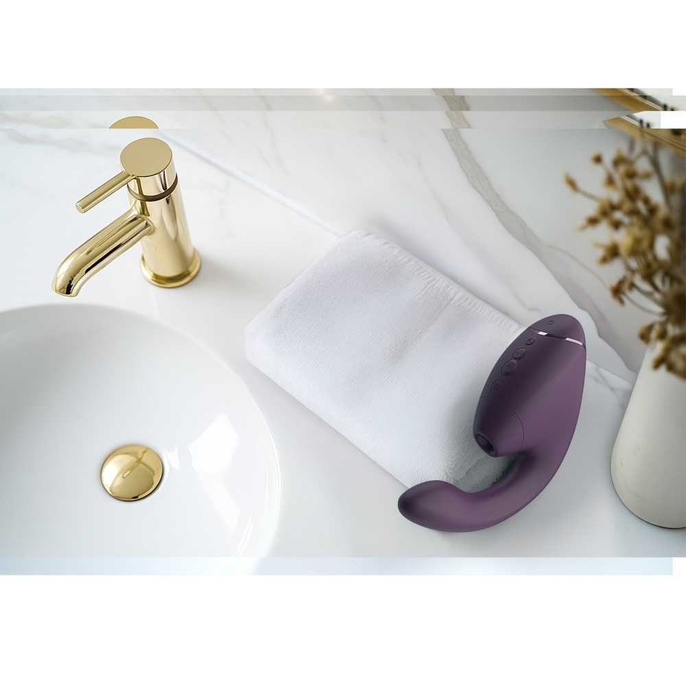 Вакуумний вібратор - Вібратор-стимулятор вакуумний Womanizer Next Duo Dark Purple для точки G, фіолетовий 4