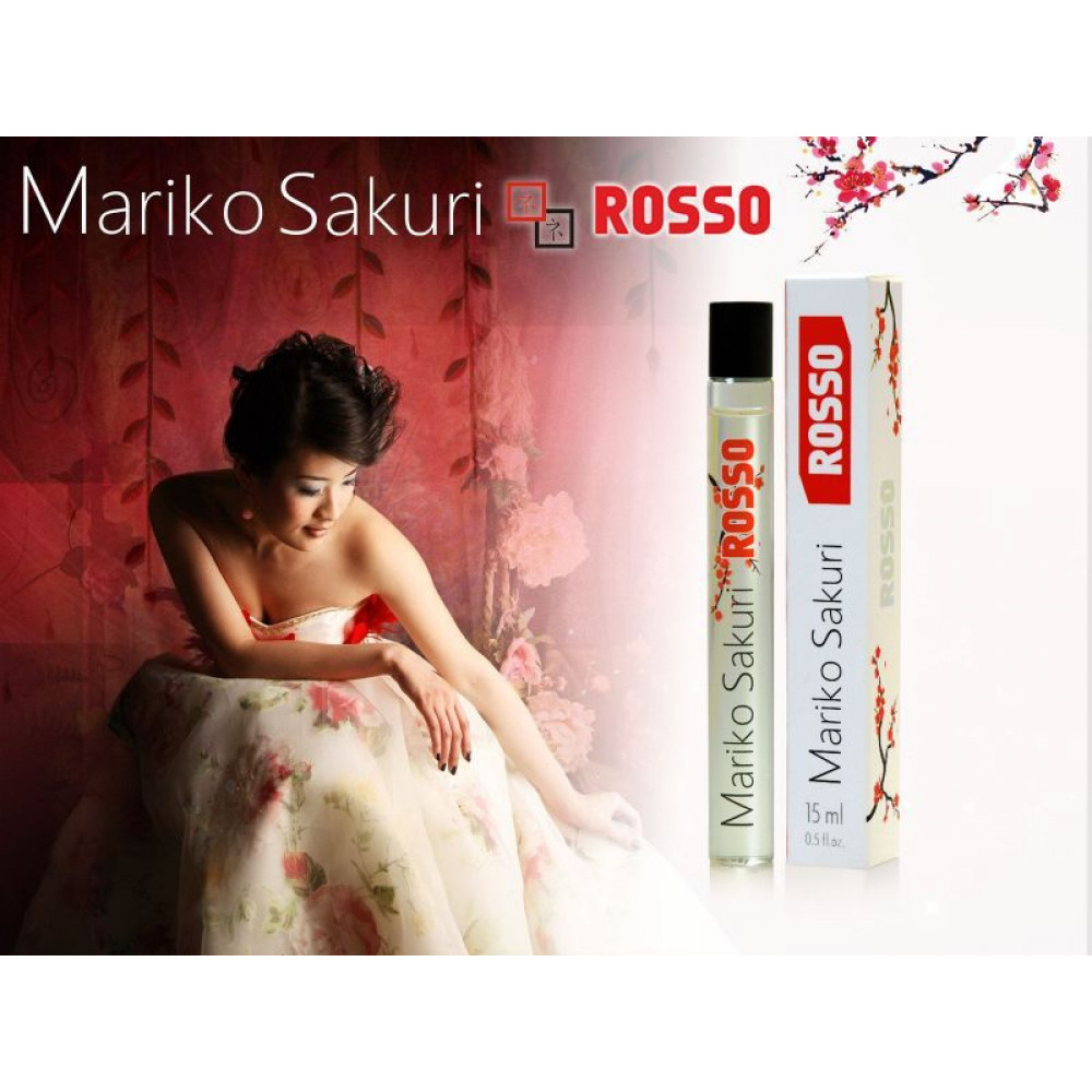 Парфюмерия - Духи с феромонами женские Aurora Mariko Sakuri ROSSO (roll-on), 15 мл 1