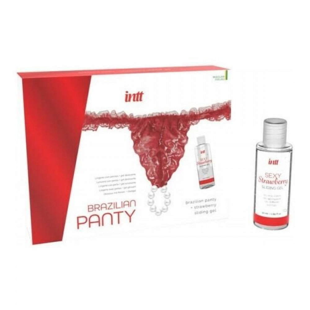 Секс игрушки - Набор Intt BRAZILIAN PANTY RED (мятая упаковка!!!)