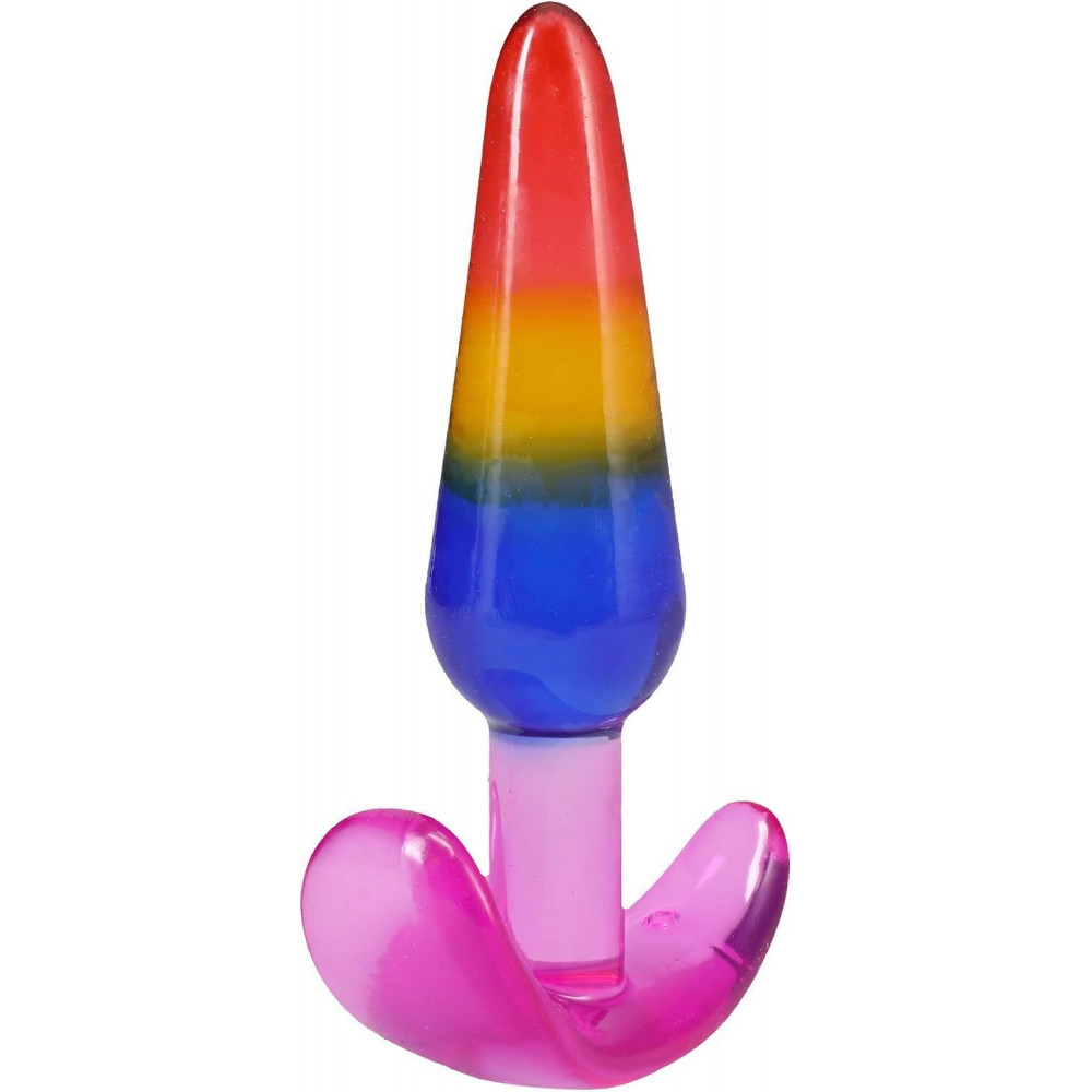 Секс іграшки - Набір анальних пробок Doc Johnson Crystal Jellies - Anal Trainer Set - Rainbow (м'яте паковання!!!) 6