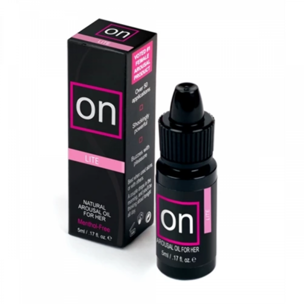 Женские возбудители - Вибрирующее масло для женщин ON Natural Arousal Oil Lite, 5 мл