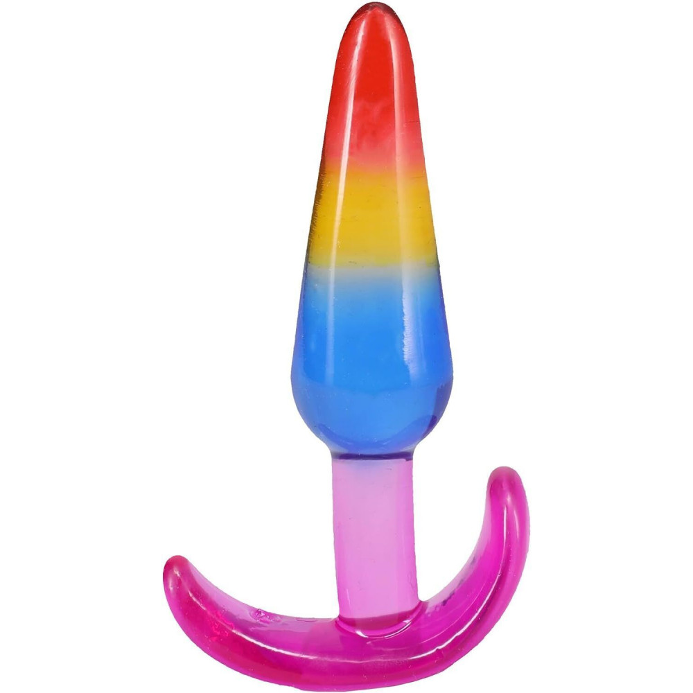 Секс іграшки - Набір анальних пробок Doc Johnson Crystal Jellies - Anal Trainer Set - Rainbow (м'яте паковання!!!) 2