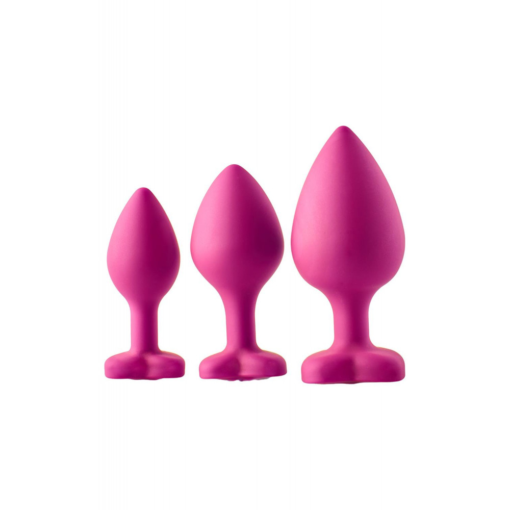 Анальные игрушки без вибрации - Набор анальных пробок Dream Toys FLIRTS PINK 2