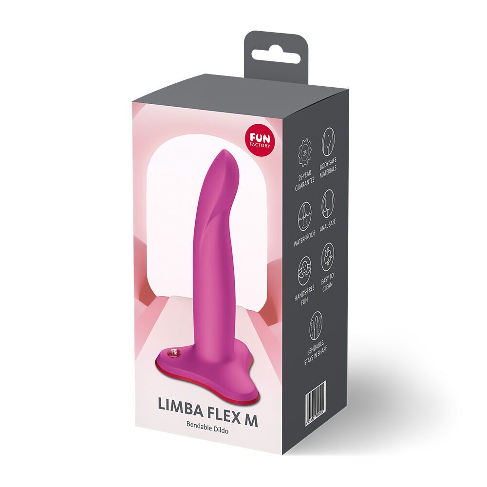 Секс игрушки - Фаллоимитатор Fun Factory LIMBA FLEX M Magenta (мятая упаковка!!!) 3