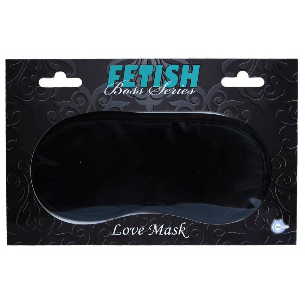 Электростимуляторы - Атласная маска Boss Series Fetish - Love Mask Black, BS6100024 2