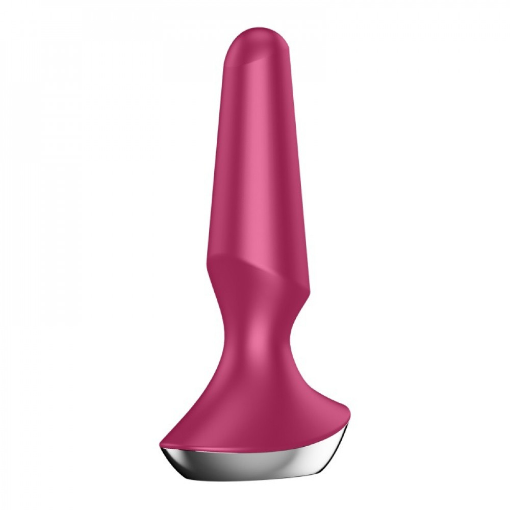 Анальные игрушки с вибрацией - Анальная пробка с функцией управления с смартфона Satisfyer Vibrator ilicious 2, бордовый 2
