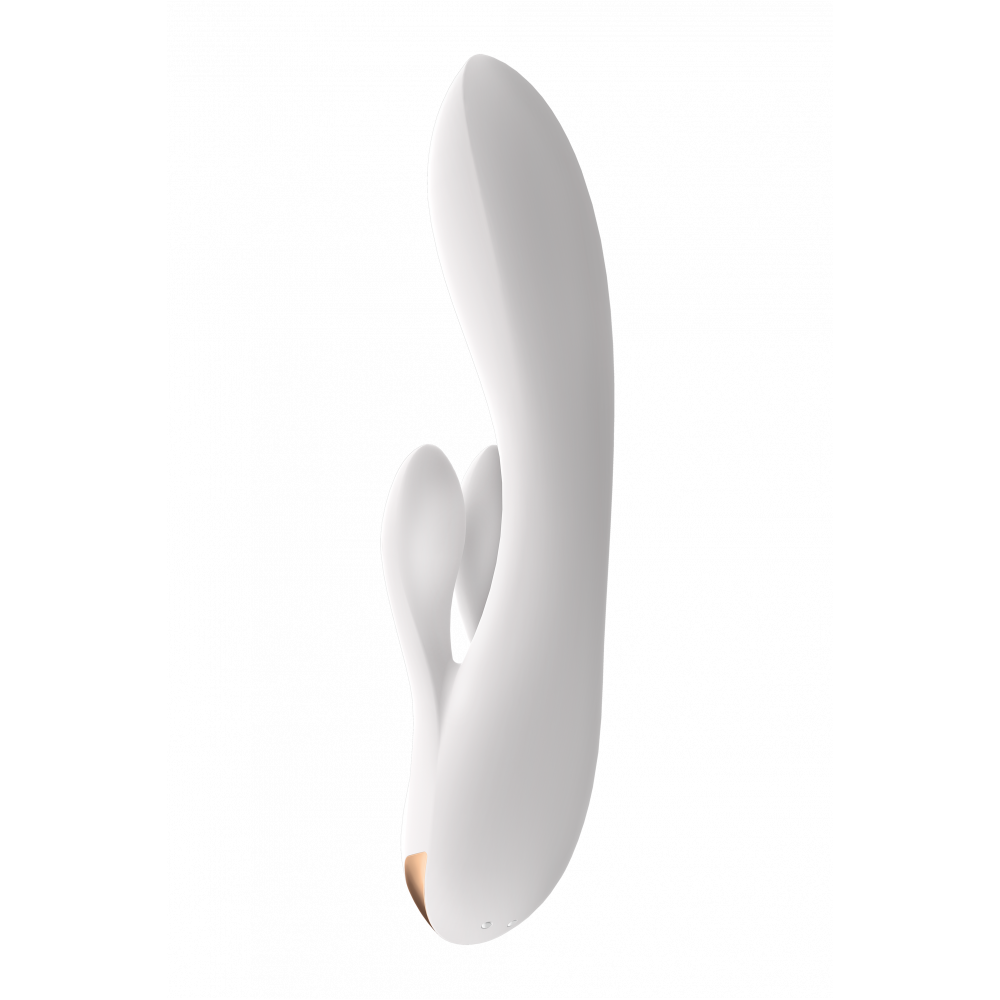 Смарт игрушки - Двойной смарт вибратор SATISFYER DOUBLE FLEX WHITE 3