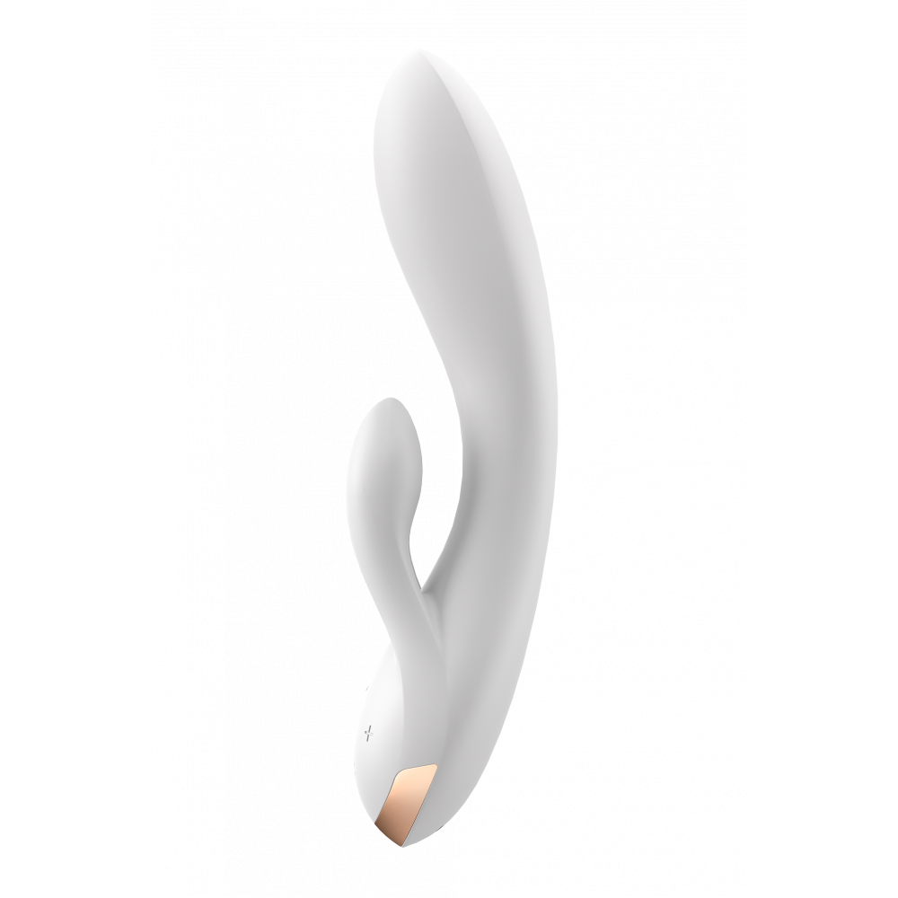 Смарт игрушки - Двойной смарт вибратор SATISFYER DOUBLE FLEX WHITE 2